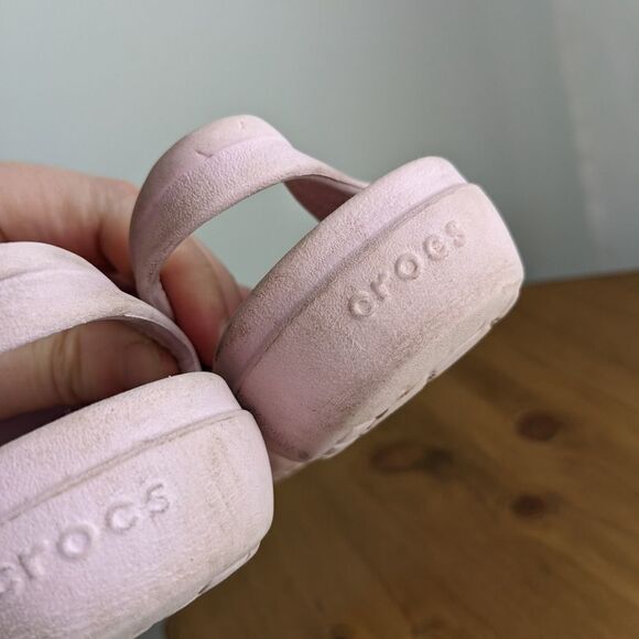 CROCS Shayna Mary Jane girl pastel pink size 12 @s1 - Picture 4 of 6